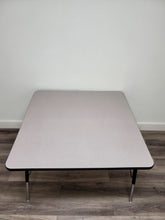 Load image into Gallery viewer, 48" x 48" Square Activity Table, Adjustable Legs, Gray Top (RF)