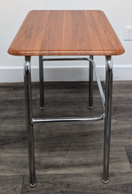 Load image into Gallery viewer, Academia Student Desk w/ Hard Plastic Wild Cherry Top, U Brace, No Book Box, Non Adjustable (RF)
