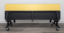 Load image into Gallery viewer, 6ft Mobile Convertible Bench Table, Yellow, Elementary Size (RF)