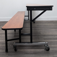 Load image into Gallery viewer, Sico 8ft Mobile Convertible Bench Table, Cherry, Adult Size (RF)