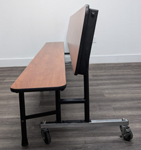 Load image into Gallery viewer, Sico 8ft Mobile Convertible Bench Table, Cherry, Adult Size (RF)