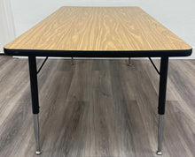 Load image into Gallery viewer, 36" x 72" Rectangle Activity Table, Adjustable Legs, Wood Grain Top (RF)