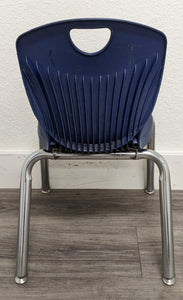 14 inch Academia Stack Student Chair, Navy Blue (RF)