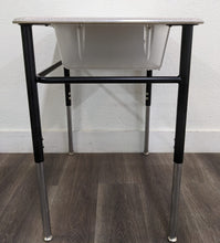 Load image into Gallery viewer, Artco Bell Uniflex 7SD4A6 - Student Desk, Adjustable, Gray Spectrum Hard Plastic Top, w/ Plastic Clear Book Box (RF)