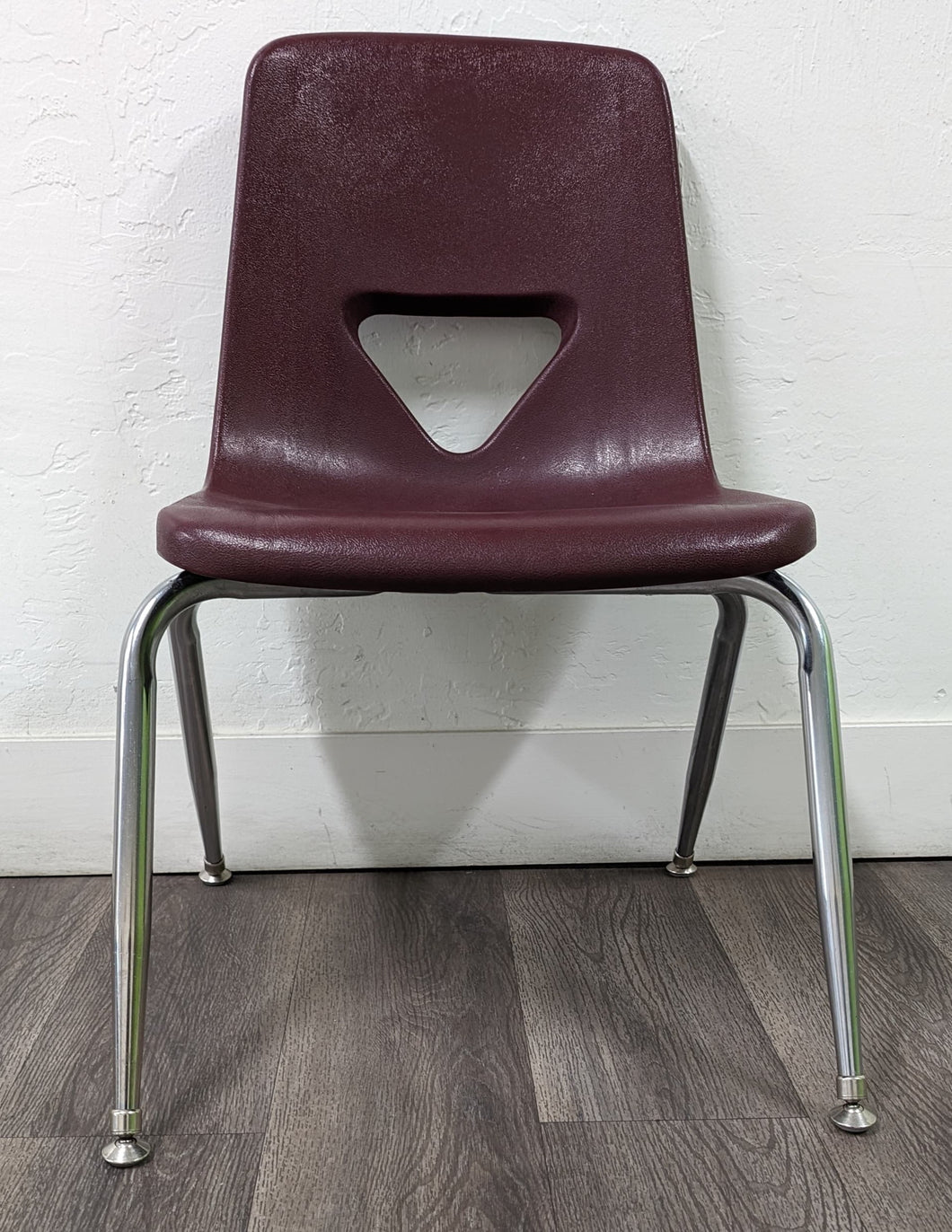 16 inch Stacking Student Chair, Burgundy (RF)