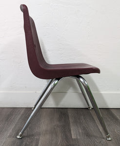 16 inch Stacking Student Chair, Burgundy (RF)