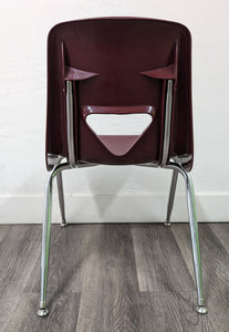 18 inch Stacking Student Chair, Burgundy (RF)