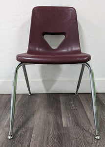18 inch Stacking Student Chair, Burgundy (RF)