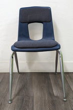 Load image into Gallery viewer, 18 inch Artco Bell Uniflex Student Chair, Navy Blue, Cushion Seat (RF)