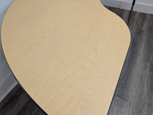 Load image into Gallery viewer, 24" x 72" Kidney Activity Table, Adjustable Legs, Maple Wood Grain Top (RF)