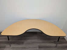 Load image into Gallery viewer, 24" x 72" Kidney Activity Table, Adjustable Legs, Maple Wood Grain Top (RF)