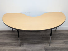Load image into Gallery viewer, 24" x 72" Kidney Activity Table, Adjustable Legs, Maple Wood Grain Top (RF)