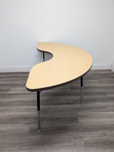 Load image into Gallery viewer, 24" x 72" Kidney Activity Table, Adjustable Legs, Maple Wood Grain Top (RF)