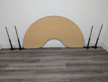 Load image into Gallery viewer, 24" x 72" Kidney Activity Table, Adjustable Legs, Maple Wood Grain Top (RF)