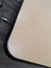 Load image into Gallery viewer, 12ft Cafeteria Lunch Table w/ Stool Seat, Beige Top, Black Seat, Adult Size (RF)