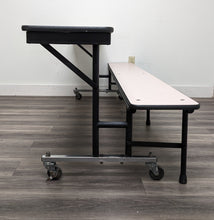 Load image into Gallery viewer, Sico 8ft Mobile Convertible Bench Table, Beige Wood Grain, Adult Size (RF)