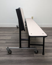 Load image into Gallery viewer, Sico 8ft Mobile Convertible Bench Table, Beige Wood Grain, Adult Size (RF)