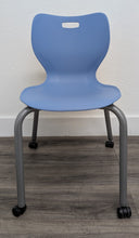 Load image into Gallery viewer, 18 inch Artco Bell Alphabet Student Chair, Light Blue, On Casters (RF)