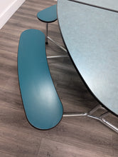 Load image into Gallery viewer, 8ft Cafeteria Lunch Table w/ Bench Seat, Green Seat Bench, Adult Size (RF)