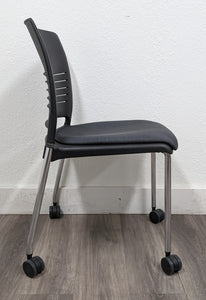 18 inch Strive Rolling Chair, Cushion, Black (RF)
