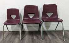 Load image into Gallery viewer, 14 inch Stacking Student Chair, Burgundy (RF)
