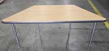 Load image into Gallery viewer, 58" x 26" Trapezoid Activity Table, Adjustable Legs, Maple Top (RF)
