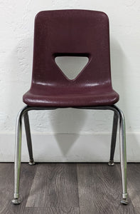 14 inch Stacking Student Chair, Burgundy (RF)