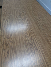 Load image into Gallery viewer, 12ft Cafeteria Lunch Table w/ Bench Seat, Oak Wood Grain, Adult Size (RF)