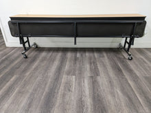 Load image into Gallery viewer, 8ft Mobile Convertible Bench Table, Medium Oak, Adult Size (RF)