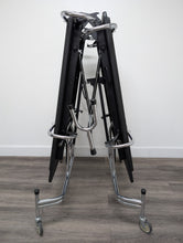 Load image into Gallery viewer, 8FT CAFETERIA LUNCH TABLE W/ FOLDABLE BENCH SEAT, PURPLE TOP, BEIGE BENCH, ELEMENTARY SIZE (RF)