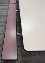 Load image into Gallery viewer, 12ft Cafeteria Lunch Table w/ Foldable Bench Seat, Beige Top, Purple Bench, Elementary Size (RF)