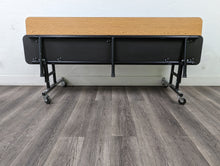 Load image into Gallery viewer, 6ft Mobile Convertible Bench Table, Medium Oak, Adult Size (RF)