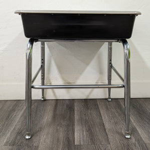 Open Front Student Desk, w/ Hard Plastic Gray Top (RF)