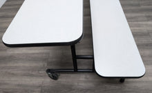 Load image into Gallery viewer, 8ft Mobile Convertible Bench Table, Gray, Adult Size (RF)