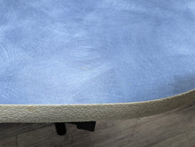 Load image into Gallery viewer, 60in Round Cafeteria Lunch Table w/ Bench Seat, White Top, Blue Seat, Adult Size (RF)