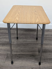 Load image into Gallery viewer, Virco Zuma Adjustable Student Study Open Front Desk w/ Oak Hard Plastic Top (RF)
