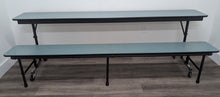 Load image into Gallery viewer, 8ft Mobile Convertible Bench Table, Green, Adult Size (RF)