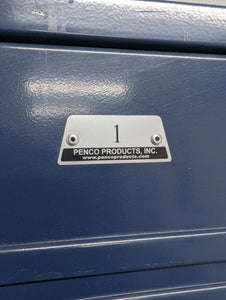 Penco Double Tier Lockers, Metal, 8 Doors w/ Combination Locks (RF)