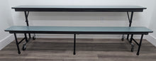 Load image into Gallery viewer, 8ft Mobile Convertible Bench Table, Green, Adult Size (RF)
