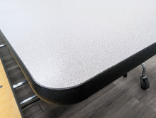 Load image into Gallery viewer, 12ft Cafeteria Lunch Table w/ Foldable Gray Top, Yellow Bench Seat, Adult Size (RF)