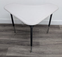Load image into Gallery viewer, HON Trapezoid Adjustable Student Open Front Desk, Grey Frame w/ Hard Plastic Top (RF)