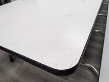 Load image into Gallery viewer, 12ft Cafeteria Lunch Table w/ Bench Seat, Gray, Adult Size (RF)