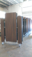 Load image into Gallery viewer, 12ft Cafeteria Lunch Table w/ Bench Seat, Walnut, Adult Size (RF)