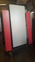 Load image into Gallery viewer, 12ft Cafeteria Lunch Table w/ RED Bench Seat, Gray Top, Adult Size (RF)