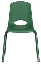 Load image into Gallery viewer, 16inch Stack Chair, Hunter Green, Chrome Swivel Glide (MS)