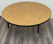 Load image into Gallery viewer, 60" Round Activity Table, Adjustable Legs, Wood Grain Top (RF)