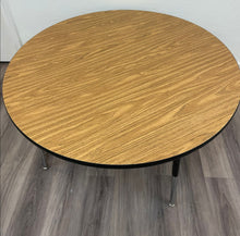 Load image into Gallery viewer, 60" Round Activity Table, Adjustable Legs, Wood Grain Top (RF)