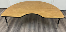 Load image into Gallery viewer, 48" x 72" Kidney Activity Table, Adjustable Legs, Wood Grain Top (RF)
