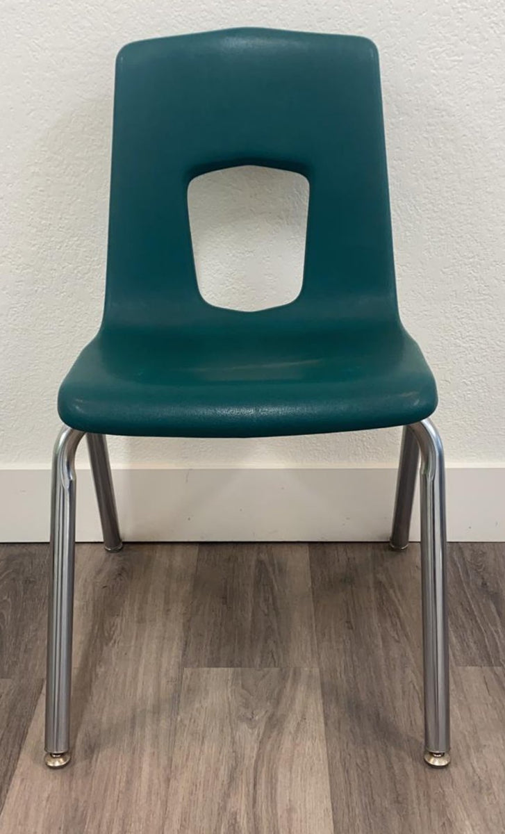 15.5in Artco Bell Uniflex Student Chair, Green – School Excess