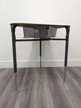 Load image into Gallery viewer, HON Trapezoid Adjustable Student Open Front Desk, Grey Frame w/ Hard Plastic Top (RF)